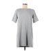 Gibson Casual Dress - Shift: Gray Solid Dresses - Women's Size Medium