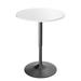 Orren Ellis Nakano Counter Height Pedestal Dining Table w/ Swivelling Tabletop Wood in White/Black | 33" H x 23.62" L x 23.62" W | Wayfair