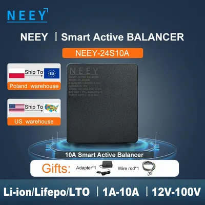 NEEY-Équilibreur actif intelligent BMS 4A 10A 3S 4S 5S 6S 7S 8S 14S 16S 20S 21S 22S 24S Lifepo4 /