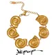 Yhpup-Collier et Bracelet JODstressen Acier Inoxydable Plaqué Or 18K Bergame Étanche Ensemble de