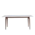 Latitude Run® Dining Table, Marble Dining Table, Kitchen Table, Dining Room Table w/ Metal Legs | 29.53 H x 63 W x 35.43 D in | Wayfair