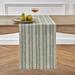 Solino Home Chelsea Stripe - 100% Pure Linen Table Runner Linen in Green/White | 72 W x 0.3 D in | Wayfair SH0CHA01TR120GNW