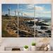 Highland Dunes Wind Turbines Coastal Propellers II - 3 Piece Wrapped Canvas Print Metal in Gray | 40 H x 60 W x 1 D in | Wayfair