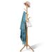 Ebern Designs Arlillian Solid Wood Freestanding 8 - Hook Coat Rack Wood in Brown | 69 H x 18 W x 18 D in | Wayfair C6A2A0757D85411E9C21E465A57C7CC0