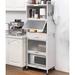 Ebern Designs Fantauzzi 57.9" Kitchen Pantry, Steel in White | 57.9 H x 23.6 W x 12.6 D in | Wayfair F27118F14C4D4C4DAECC2B43FF290B2F