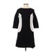 Boden Casual Dress - A-Line: Black Color Block Dresses - Women's Size 6