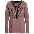 Queen Kerosin Wild Ones Ride Free Donna Longsleeve, rosa, dimensione XS per donne