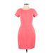 Cynthia Steffe Cocktail Dress - Sheath: Pink Solid Dresses - Women's Size 8