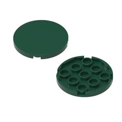 *Runde Fliese 4x4* 1588 20 Stück DIY Erleuchtungsblock Ziegel Teilenummer. Kompatibel mit Image