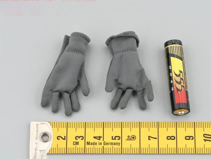 Maßstab 1:6 GM652 WWII Field Male Grey Handschuhe Modell für 12''Figures DIY Zubehör Image