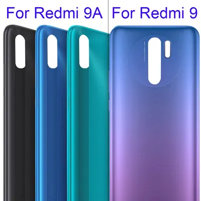 Für redmi 9a batterie abdeckung hinten glasscheibe hinten für redmi 9 9a gehäuse für redmi 9c