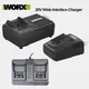 WORX 20V Batterie Ladegerät Breite Interface Schnelle Ladung WA3924 WA3927 WA3922 Elektronik Zubehör