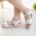 2021 principesse sandalo estate per ragazze spiaggia bianco rosa scarpe bambini bambini sandali con