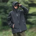 Nuovo uomo donna funzionale impermeabile Outdoor Hard Shell giacca antipioggia leggero sport