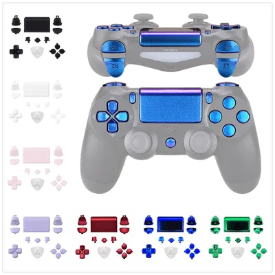 EXtremeRate Individuelle Full Set Tasten L1R1 L2R2 Dpad Hause Teilen Optionen w/Werkzeuge für PS4 Image