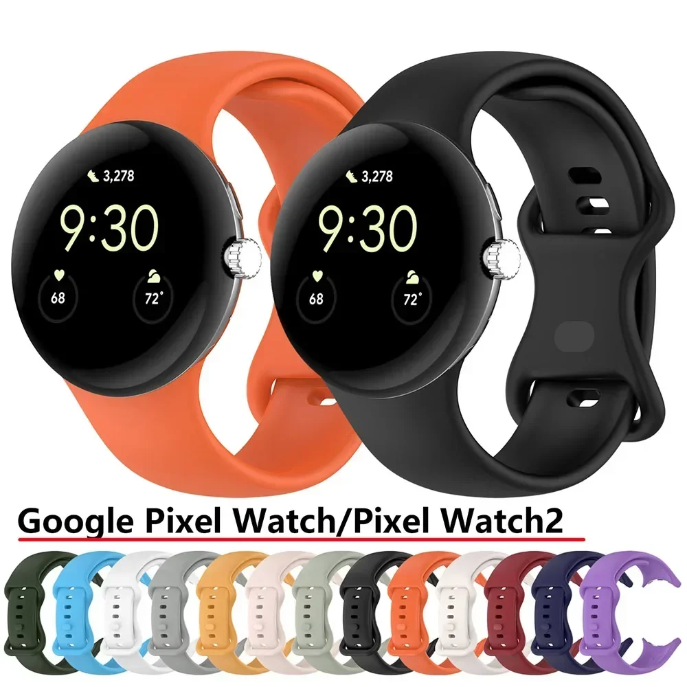 Originales Silikonarmband für Google Pixel Watch 2, Ersatz-Sportarmband Correa für Google Pixel Watch Band-Zubehör Image