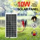 5/8/10W Solar Battery Charger with Carabiner 12V Cells Power Bank Polysilicon Solar Charger Plate