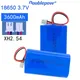 3.7V 18650 Battery 3600mAh Lithium Battery Packs Rechargeable Battery For LED Light Power Toy