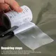 Tent Repair Tape 7.5*375cm Clear Camping Gear Repair Tape Canvas Kit Tent Pole Kit Waterproof Tape