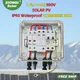 Free Shipping Solar photovoltaic PV Combiner Box With Lightning Protection 1 in 1 out DC 600V Fuse