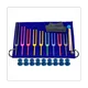 New 9 Pieces of Colorful Solfeggio Aluminum Alloy Tuning Forks Tuning Forks for Therapy Voice