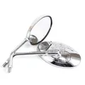 1 Pair Motorcycle Rearview Mirrors Aluminum Clear Glass Mirror For Honda Shadow Ace Spirit Magna