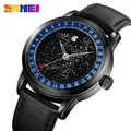 SKMEI Mens Casual Genuine Leather Strap Date Wristwatch reloj hombre Japan Quartz movement Fashion