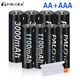 PALO 1 2 V AA + AAA Akku 3000mAh AA 2A NIMH Batterie 1 2 V AAA Ni-mh-batterien mit Batterie Halter