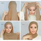 2022 Muslim Women Instant Chiffon Hijab Scarf Underscarf With Cap Bonnet Chiffon Hijabs With Elastic