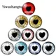 Glass Dragon Cat Toys Eyes Ragdoll Toy Eyeball DIY Jewelry 8MM-30MM Round photo glass cabochon demo