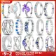 New in Hot Sale 925 Sterling Silver Rings For Women Pavé Multi-Hoop Crossover Wide Ring Making