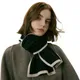Designer Wool Scarf Women Luxury Winter Knit Cashmere Thick Head Wraps Soft Patchwork Warm Scarves
