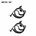 Retevis EEY001 Earhook Earpiece 3.5mm Single needle Earphone with PTT Microphone for RETEVIS RB19