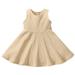 2DXuixsh 12 Year Girls Dress Summer Baby Girl Dresses Girls Strip Vest Dress Solid Color Casual Children s Wear Princess Dress Prom Dress Skirt Baby Christmas Dress B Size 90