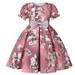 2DXuixsh Girls Party Dresses Size 10-12 Girls Dress Summer Girls New Short Sleeved Children s Skirt Elegant Casual Dress Sundress Daily Wear. Toddler Christmas Dress 2T Watermelon Red Size 110