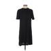 Casual Dress - Shift: Black Solid Dresses - Women's Size Small