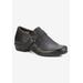 Wide Width Women's Eliot Flat by Ros Hommerson in Black Leather (Size 8 1/2 W)