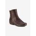 Extra Wide Width Women's Elsie Bootie by Ros Hommerson in Brown Leather (Size 7 1/2 WW)