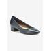 Wide Width Women's Heidi Ii Pump by Ros Hommerson in Navy Leather (Size 8 1/2 W)