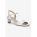 Women's Lydia Sandal by Ros Hommerson in Silver Crinkle (Size 9 1/2 M)