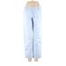 Banana Republic Casual Pants - High Rise Straight Leg Boyfriend: Blue Bottoms - Women's Size 4