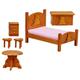 Totority 1 Set Mini Nightstand Model Dolls Pretend Play Dollhouse Chair Model Vintage Dollhouse Furniture Doll Bed Dollhouse Cabinet Dollhouse Bed Bedside Table Cloth Children's Room