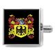 Select Gifts Watchman England Family Crest Surname Coat of Arms Cufflinks Personalised Case