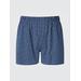 Men's Woven Checked Trunks | Blue | Small | UNIQLO US