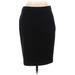 Ann Taylor LOFT Casual Pencil Skirt Knee Length: Black Print Bottoms - Women's Size 10