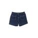 Simply Vera Vera Wang Denim Shorts: Blue Solid Bottoms - Women's Size 12 - Dark Wash