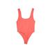 ONLY HEARTS Bodysuit: Orange Tops - Women's Size Medium