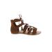 Dolce Vita Sandals: Gladiator Wedge Boho Chic Brown Print Shoes - Women's Size 9 - Open Toe