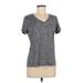 Under Armour Active T-Shirt: Gray Marled Activewear - Women's Size Medium