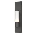 Hubbardton Forge Pillar 1 - Light Armed Sconce Glass/Metal in Gray/White | 18.3 H x 4.3 W x 3.7 D in | Wayfair 204420-SKT-20-GG0392